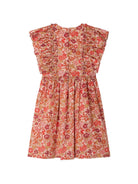 Abito Lizzy per bambina Bonpoint rosso con stampa a fiori all-over S06GDRW00058 520 BONPOINT KIDS 