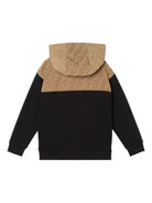 Felpa per bambino Fendi Kids nera con dettagli monogramma FF JUH106 5V0 F13IV FENDI KIDS 