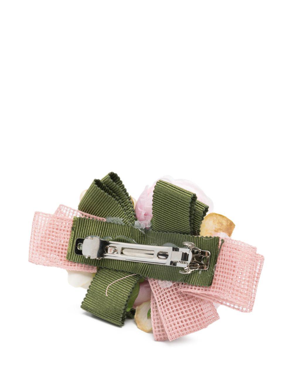 Fermaglio per capelli per bambina Colorichiari rosa con fiori FL938541 AF774 84 COLORICHIARI KIDS 