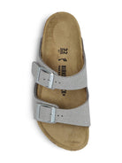Sandali Arizona per bambina Birkenstock Kids color argento con glitter 1030477 SILVER BIRKENSTOCK KIDS 