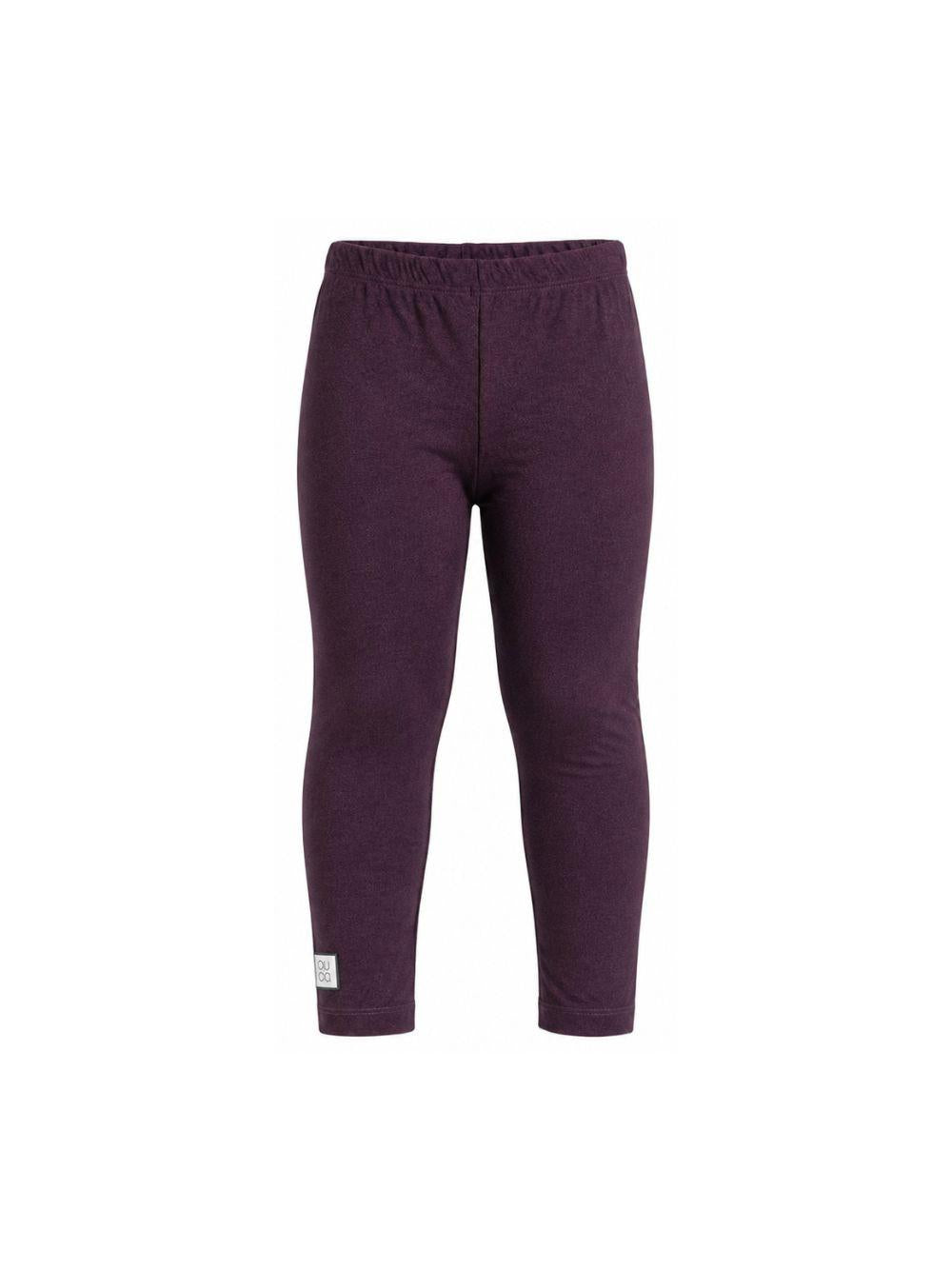 Leggins per bambina Douuod Kids viola con logo applicato sul lato DY6A20 J0331 558 DOUUOD KIDS 