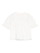 Camicetta per neonata Bonpoint bianco con colletto in pizzo S05XBLW00006 021A BONPOINT 
