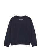 Felpa per bambino Paul & Shark Kids blu con logo ricamato WMF00ALDA68 42370 PAUL & SHARK KIDS 