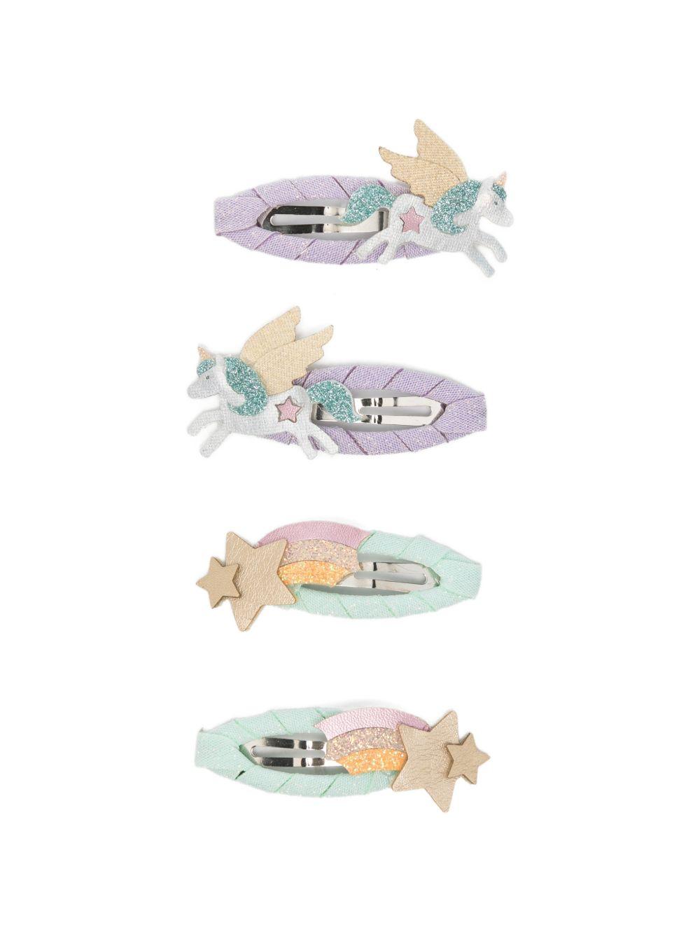 Set di quattro fermagli per bambina Mimi & Lula multicolore con fantasie diverse 182004-23 UNICORN MIMI & LULA KIDS 