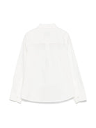 Camicia junior in popeline per bambino Fendi Kids bianco con colletto classico JMC186 AEXZ F0TU9 FENDI KIDS 