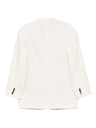 Blazer per donna Alysi bianco con texture a coste 165801 A5049 BURRO ALYSI 