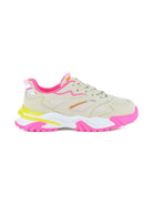 Sneakers per bambina Billieblush beige con inserti fucsia U21991 148 BILLIEBLUSH KIDS 
