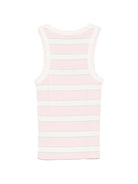 Canotta da donna MC2 Saint Barth rosa con motivo a righe orizzontali AAD001 01906L MC2 ST. BARTH 