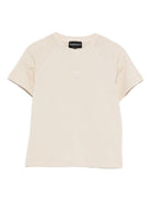 T-shirt per bambino Emporio Armani Kids beige con maniche raglan EB000943 AF13715 U1156 EMPORIO ARMANI KIDS 