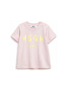 T-shirt per neonata MSGM Kids rosa con stampa grafica logo S6MSUNTH266 MS076 MSGM KIDS 