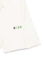 Shorts per bambino MSGM Kids bianchi con vita elasticizzata S6MSJBBE235 013 MSGM KIDS 