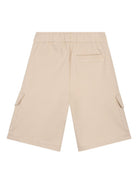 Shorts per bambino Lanvin Enfant beige con vita elasticizzata N30377 180 LANVIN KIDS 