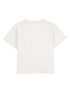 T-shirt per bambino Kenzo Kids bianca con dettaglio logo K61681 117 KENZO KIDS 