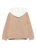 Felpa per bambino Eleventy Kids beige con tasca a marsupio EX4P00 F0215 876AV ELEVENTY KIDS 