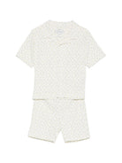 Completo per bambino Bonpoint bianco con stampa floreale S06BNIK00001 614B BONPOINT KIDS 