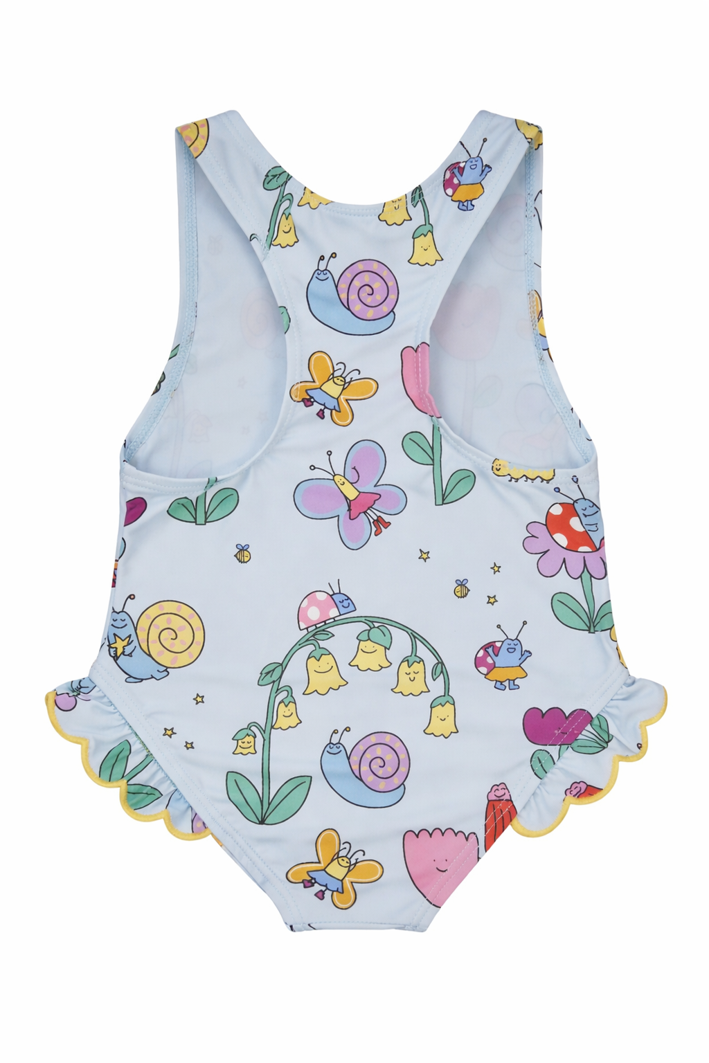 Costume per neonata Stella McCartney Kids azzurro con ruches TYC029 Z3588 60UMC STELLA McCARTNEY KIDS 