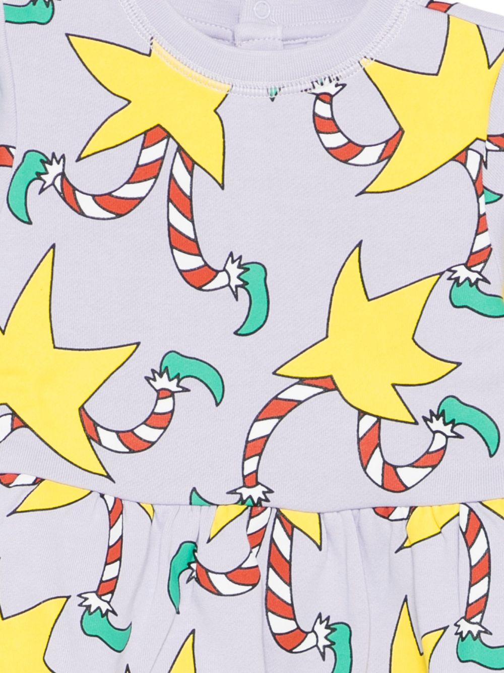 Abito per neonata Stella McCartney Kids multicolor con stampa e gonna con arricciatura TX1160 Z3103 573MC STELLA McCARTNEY KIDS 