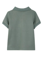 T-shirt per neonato Boss Kids verde con colletto stile polo J52893 64U BOSS KIDS 