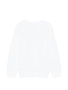 Felpa per bambini Moschino Kids bianca con stampa Teddy Bear HUF09ULCA19 10101 MOSCHINO KIDS 