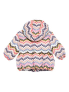 Giubbino per neonata Missoni Kids multicolore con motivo a chevron MX2007 N0366 528MC MISSONI KIDS 