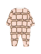 Tutina per neonata elisabetta Franchi La Mia Bambina rosa con motivo geometrico ENTU1510JFE01 D981 ElISABETTA FRANCHI KIDS 
