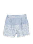 Abito per bambina Ermanno Scervino Junior in denim con ricami Z1G201 7672 0062 ERMANNO SCERVINO KIDS 