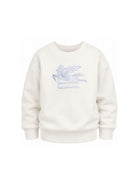 Felpa per bambino Etro Kids bianca con motivo Pegaso GZ4H10 Z3183 102 ETRO KIDS 