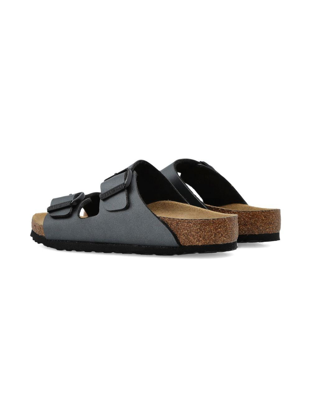 Ciabatte Arizona per bambini Birkenstock Kids grigio con doppia fibbia 1031690 BLACK BIRKENSTOCK KIDS 