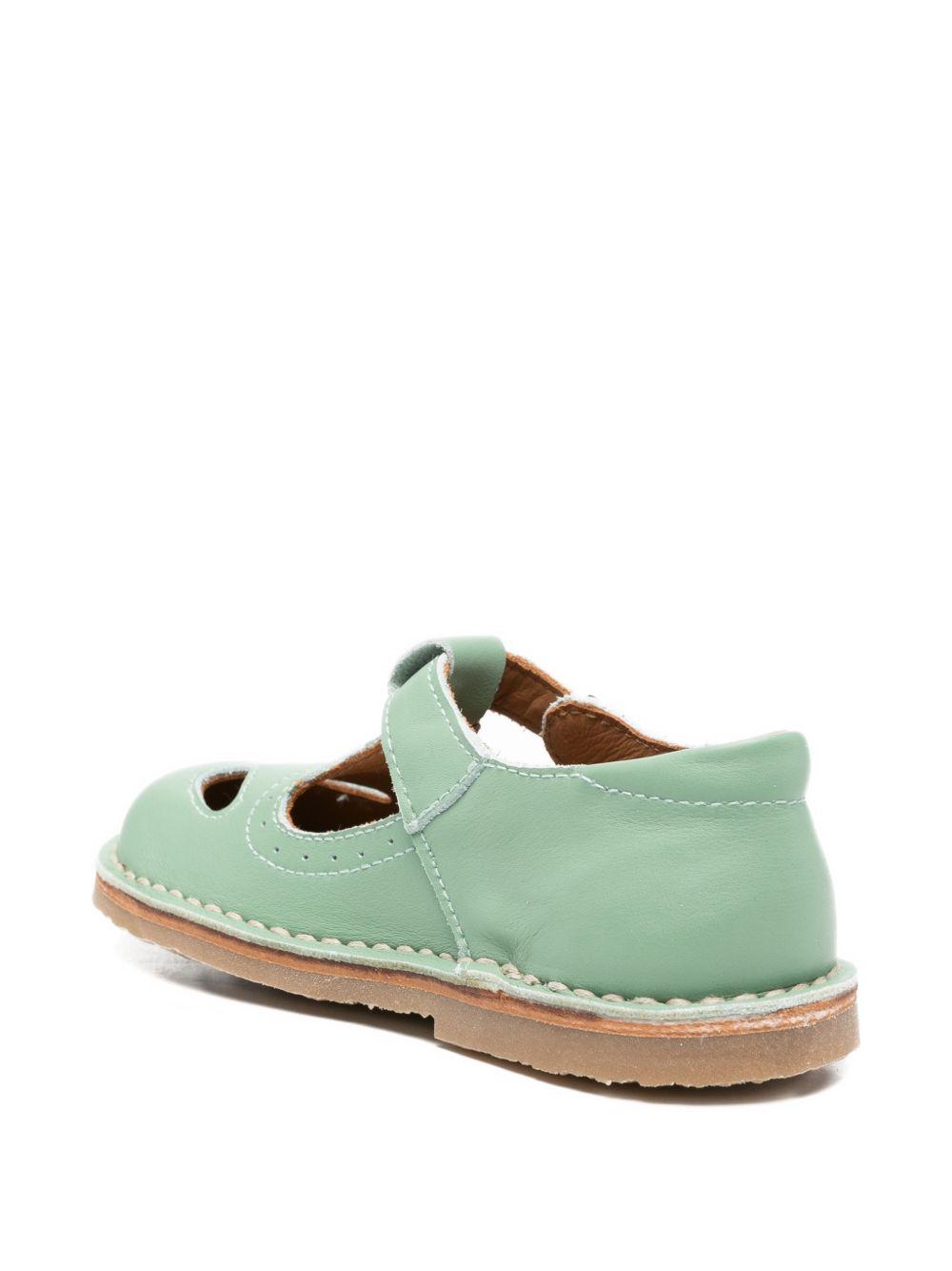 Scarpe eleganti per bambino Eli1957 verde con cinturino con fibbia 25028AN SALVIA Eli Kids 