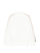 Felpa per bambina Palm Angels Kids bianca con strisce sulle maniche PGBD002S26FAB001 002 PALM ANGELS KIDS 