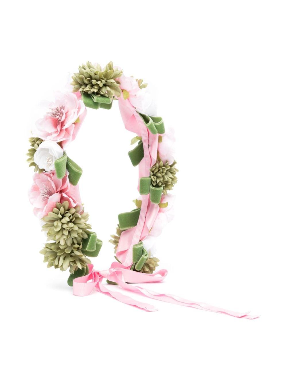 Cerchietto con applicazione a fiori FL967746AF664 83 COLORICHIARI KIDS 