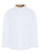 Camicia per bambino Burberry Kids bianca con colletto classico 8117168 A1464 BURBERRY KIDS 