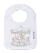 Bavaglino per neonati Atelier Choux bianco con stampa carosello BI-CS-CAR B-U ATELIER CHOUX PARIS KIDS 