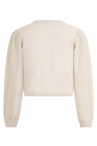 Maglione per bambina Emporio Armani Kids beige con dettagli ricamati EG000777 AF22791 U0007 EMPORIO ARMANI KIDS 