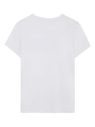 T-shirt per bambina Dkny Kids bianca con logo frontale D62405 10P DKNY 