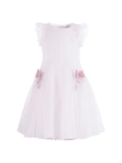 Abito per bambina Monnalisa bianco con fiocco 71G905 T9945 0191 MONNALISA KIDS 