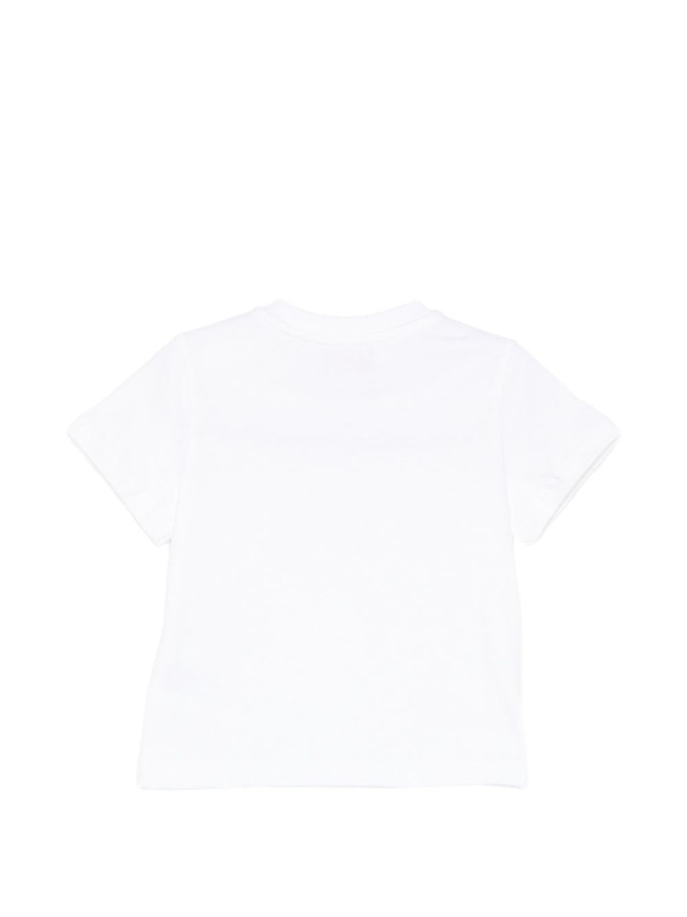 T-shirt per neonata Emilio Pucci Junior bianca con stampa sul davanti PZ8011 Z3672 100 EMILIO PUCCI KIDS 