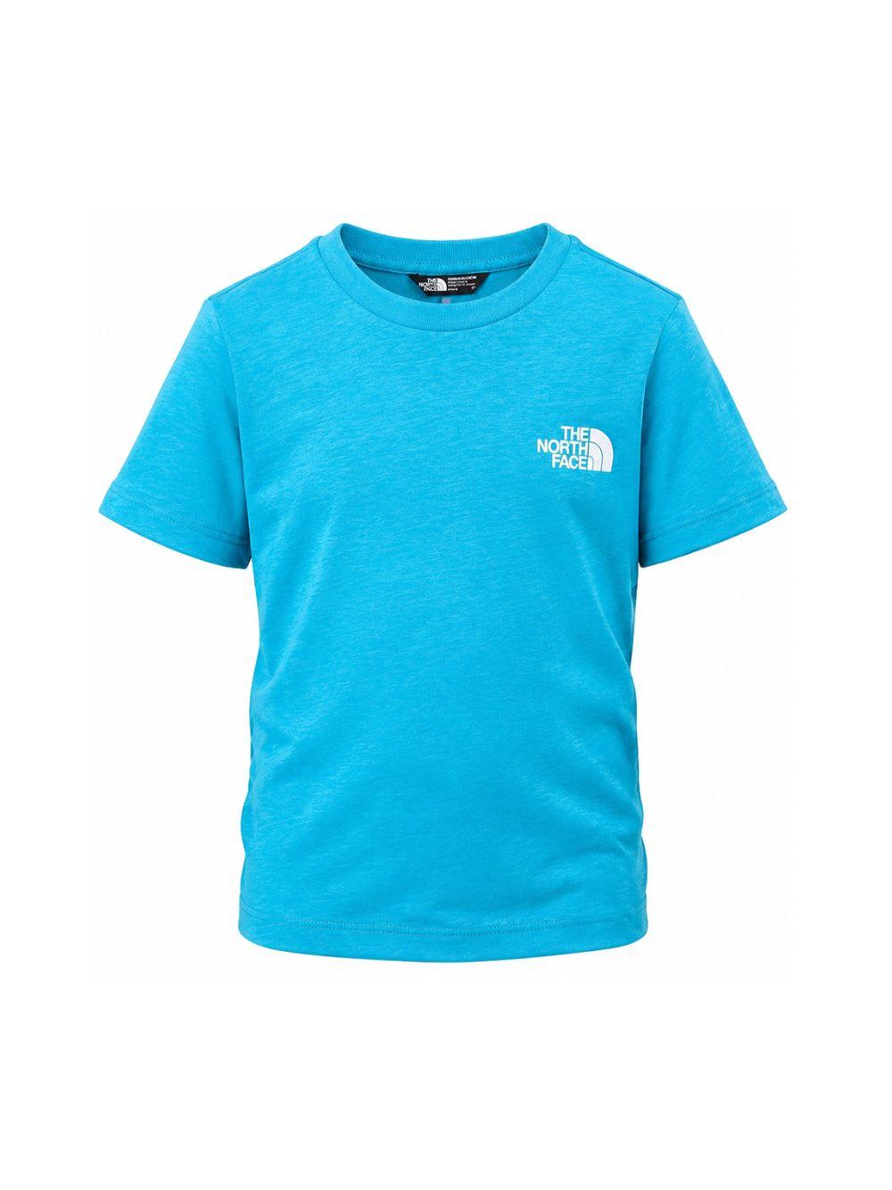 T-shirt per bambino The North Face Kids azzurra con stampa logo NF0A8EFN D7R1 THE NORTH FACE KIDS 