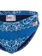 Costume per bambino MC2 Saint Barth Kids blu con stampa bandana BIL0001 00715L MC2 ST. BARTH KIDS 