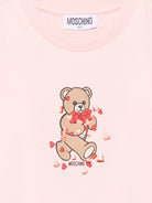 T-shirt per bambina Moschino Kids rosa con stampa Teddy Bear HIM06KLBA11 50209 MOSCHINO KIDS 