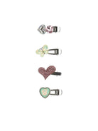 Accessori per capelli per bambina Monnalisa argento a farfalla e cuore 17G008 7753 0084 MONNALISA KIDS 