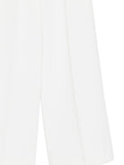 Pantaloni per bambina Elisabetta Franchi La Mia Bambina bianchi con banda logo EFPA3140GA022 0195 ElISABETTA FRANCHI 