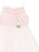Abito per bambina Colorichiari rosa con applicazione fiore FB108527 4844 84 COLORICHIARI KIDS 