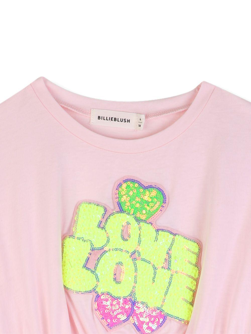 Abito per bambina Billieblush rosa con arricciatura in vita U21828 44L BILLIEBLUSH KIDS 