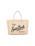 Borsa Vanity MC2 Saint Barth beige con trama intrecciata VANI021 00421L MC2 ST. BARTH KIDS 