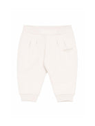 Pantaloni per neonato Balmain Kids bianco con stampa logo BY6540 Z3183 102NE BALMAIN KIDS 