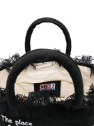 Borsa Vanity MC2 Saint Barth nero con stampa logo sul davanti VANI001 00208L MC2 ST. BARTH KIDS 