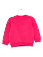 Felpa per neonata Moschino Kids fucsia con stampa Teddy Bear MNF060LCA40 50541 MOSCHINO KIDS 