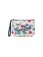 Pochette Aline MC2 Saint Barth beige con stampa stelle marine all-over ALIN001 00578L MC2 ST. BARTH KIDS 