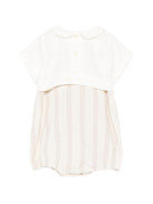 Tutina per neonato Mariella Ferrari beige con colletto Peter Pan PLS17 023 047 MARIELLA FERRARI KIDS 